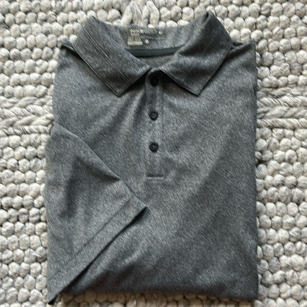 Nike Golf Sport gray dri fit golf polo